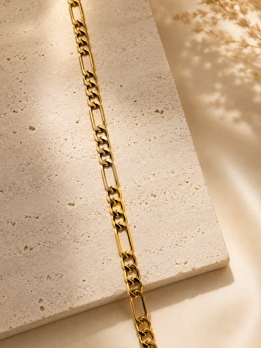 Gold Figaro Zincir 55 cm