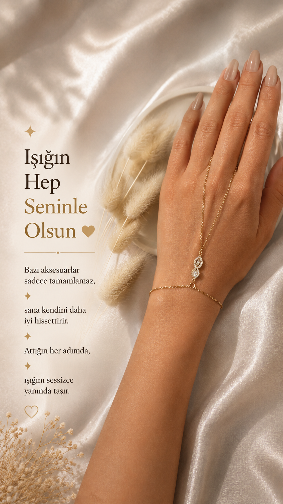 Elara Taş Detaylı Şahmeran Bileklik